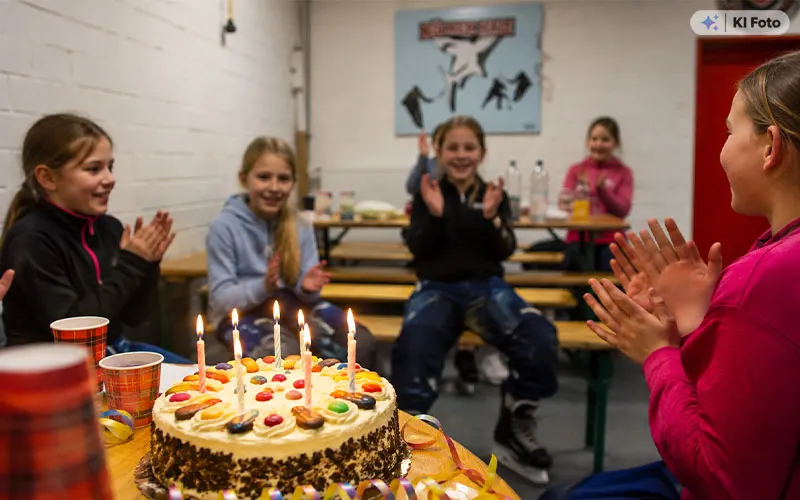 Kindergeburtstag in der Eissporthalle Troisdorf