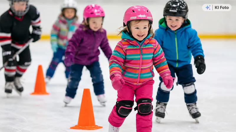 Eishockey-Laufschule in der Eissporthalle Troisdorf