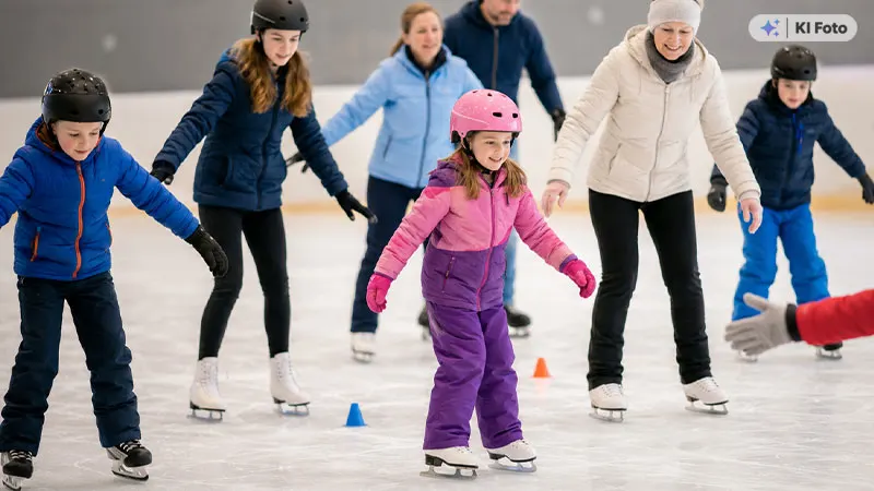 Schlittschuhkurs in der Eissporthalle Troisdorf